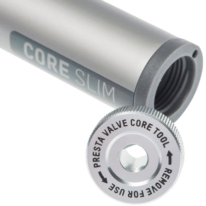 Blackburn Core Slim Mini-Pump Silver OS - Blackburn Bike Pumps