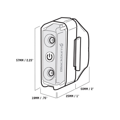 Blackburn Dayblazer 65 Rear Light Black OS - Blackburn Lights