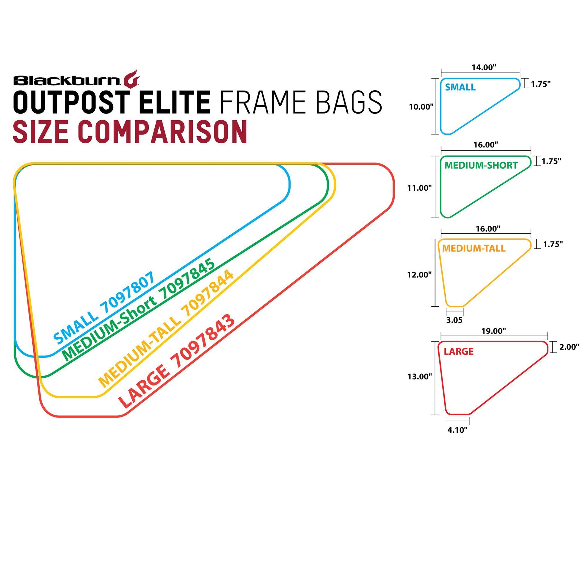Blackburn Outpost Elite Frame Bag Medium Grey-Medium Tall OS Panniers & Racks