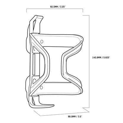 Blackburn Wayside Side-Entry Bottle Cage Black OS - Blackburn Bottle Cages