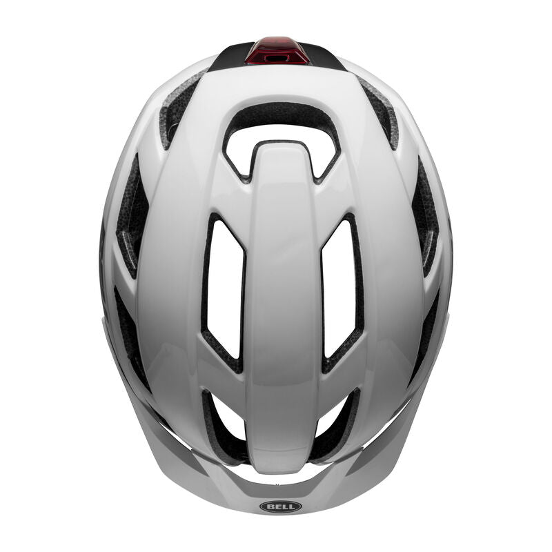 Bell Falcon XRV LED MIPS Helmet Matte Gloss White Black - Bell Bike Helmets