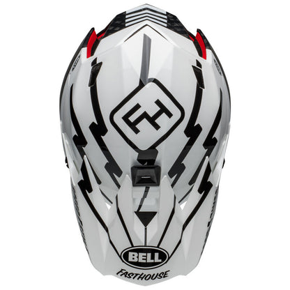 Bell Full-10 Spherical MIPS Helmet Fasthouse Matte Gloss White Black - Bell Bike Helmets