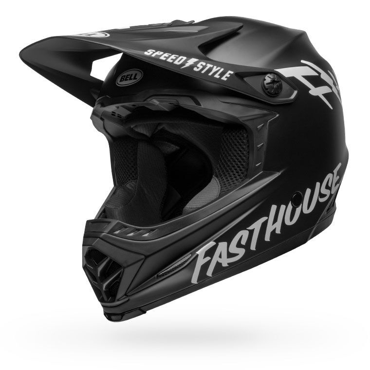 Bell Full-9 Fusion MIPS Helmet Fasthouse Matte Black/White Bike Helmets