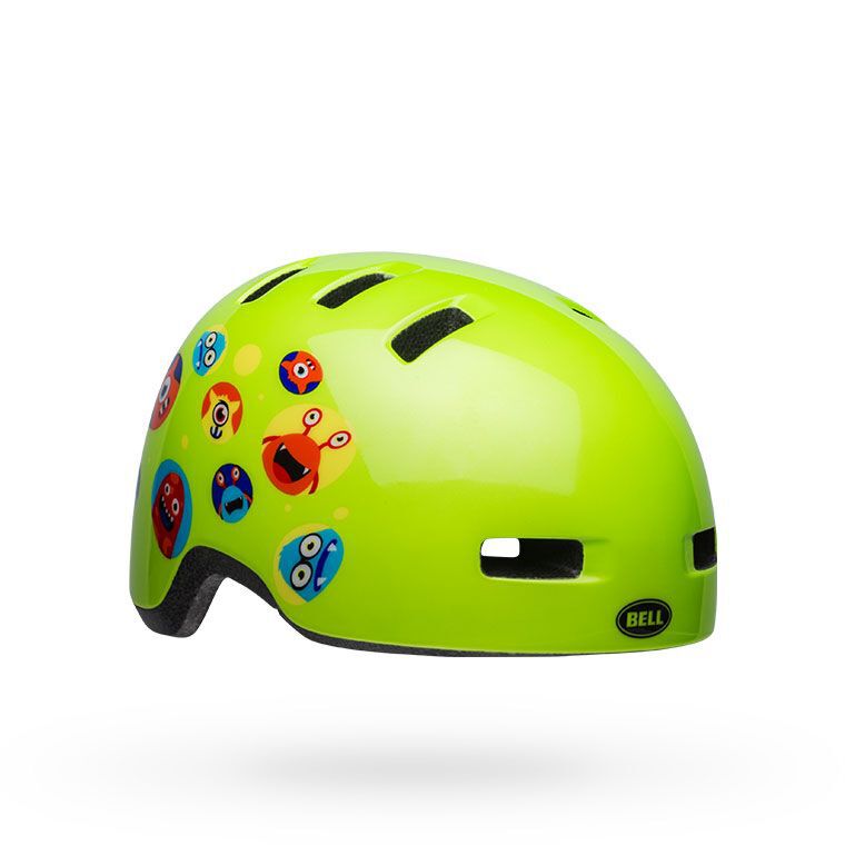 Bell Youth Lil Ripper Helmet Monsters Gloss Green Bike Helmets