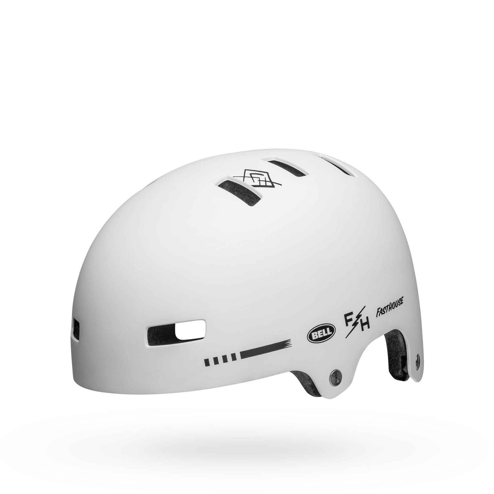 Bell Local Helmet Fasthouse Matte White Bike Helmets
