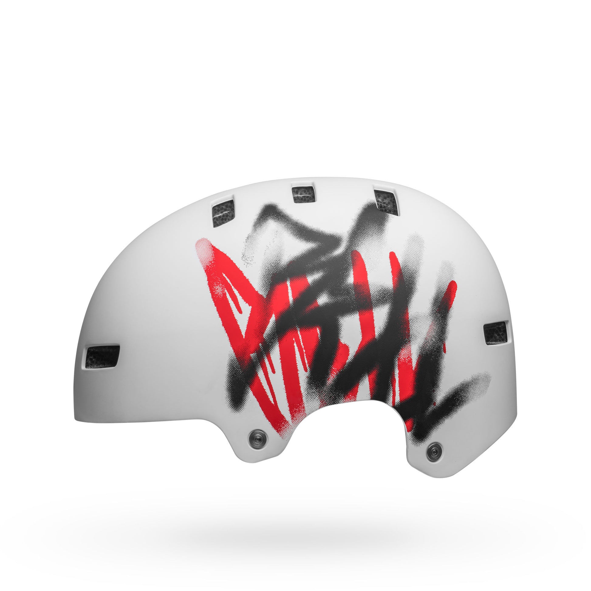 Bell Local Helmet Matte White Scribble Bike Helmets