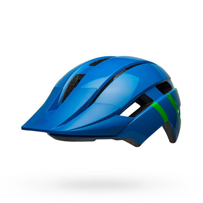Bell Youth Sidetrack II Helmet Strike Gloss Blue Green - Bell Bike Helmets