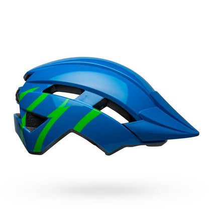 Bell Youth Sidetrack II Helmet Strike Gloss Blue Green - Bell Bike Helmets
