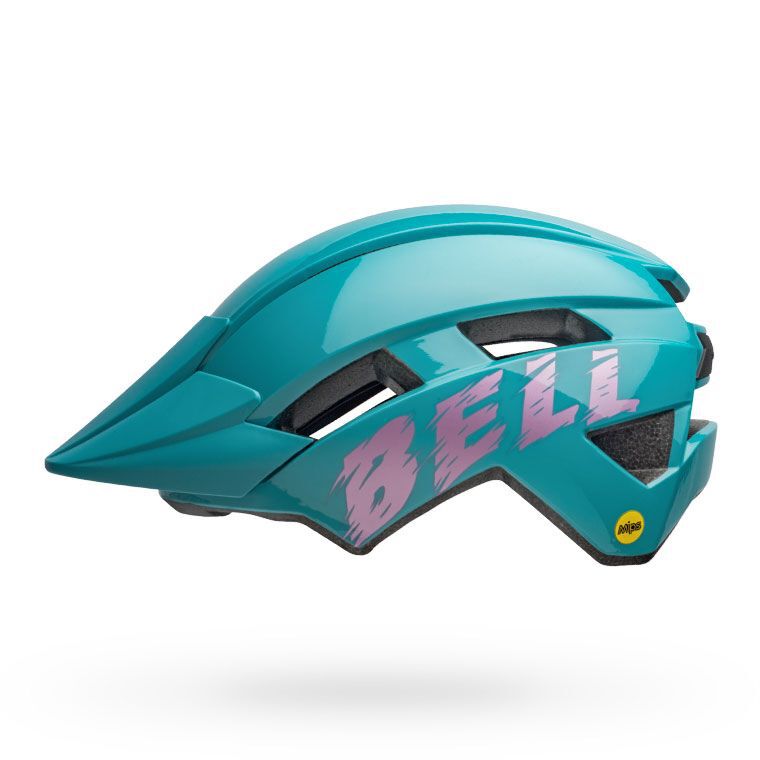 Bell Youth Sidetrack II MIPS Helmet Buzz Gloss Light Blue/Pink Bike Helmets