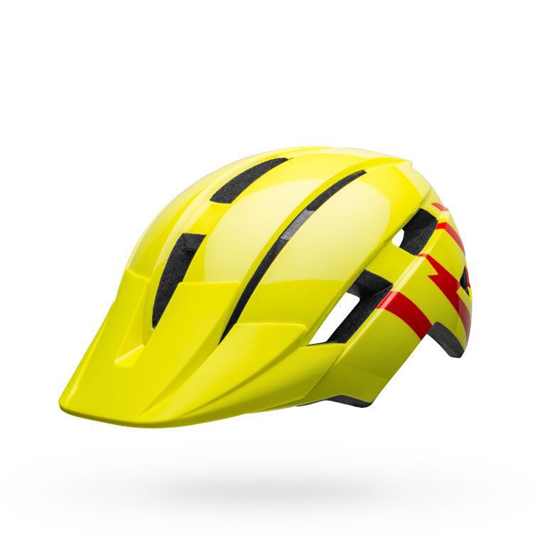 Bell Youth Sidetrack II MIPS Helmet Strike Gloss Hi-Viz/Red Bike Helmets