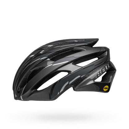 Bell Stratus MIPS Helmet Vertigo Matte Gloss Titanium - Bell Bike Helmets