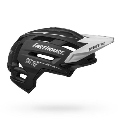 Bell Super Air R Spherical MIPS Helmet Fasthouse Matte Black White - Bell Bike Helmets