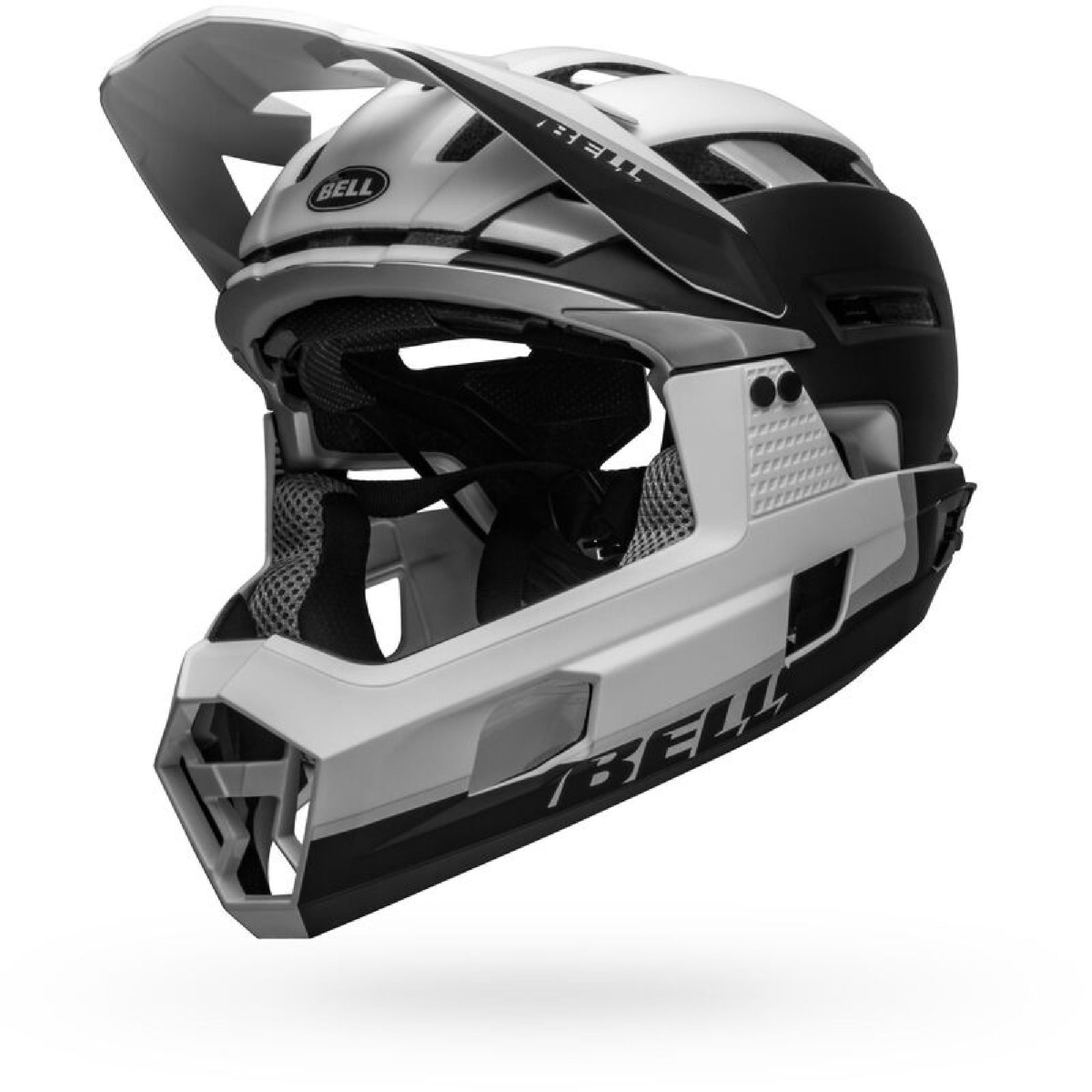 Bell Super Air R Spherical MIPS Helmet Matte Black White - Bell Bike Helmets