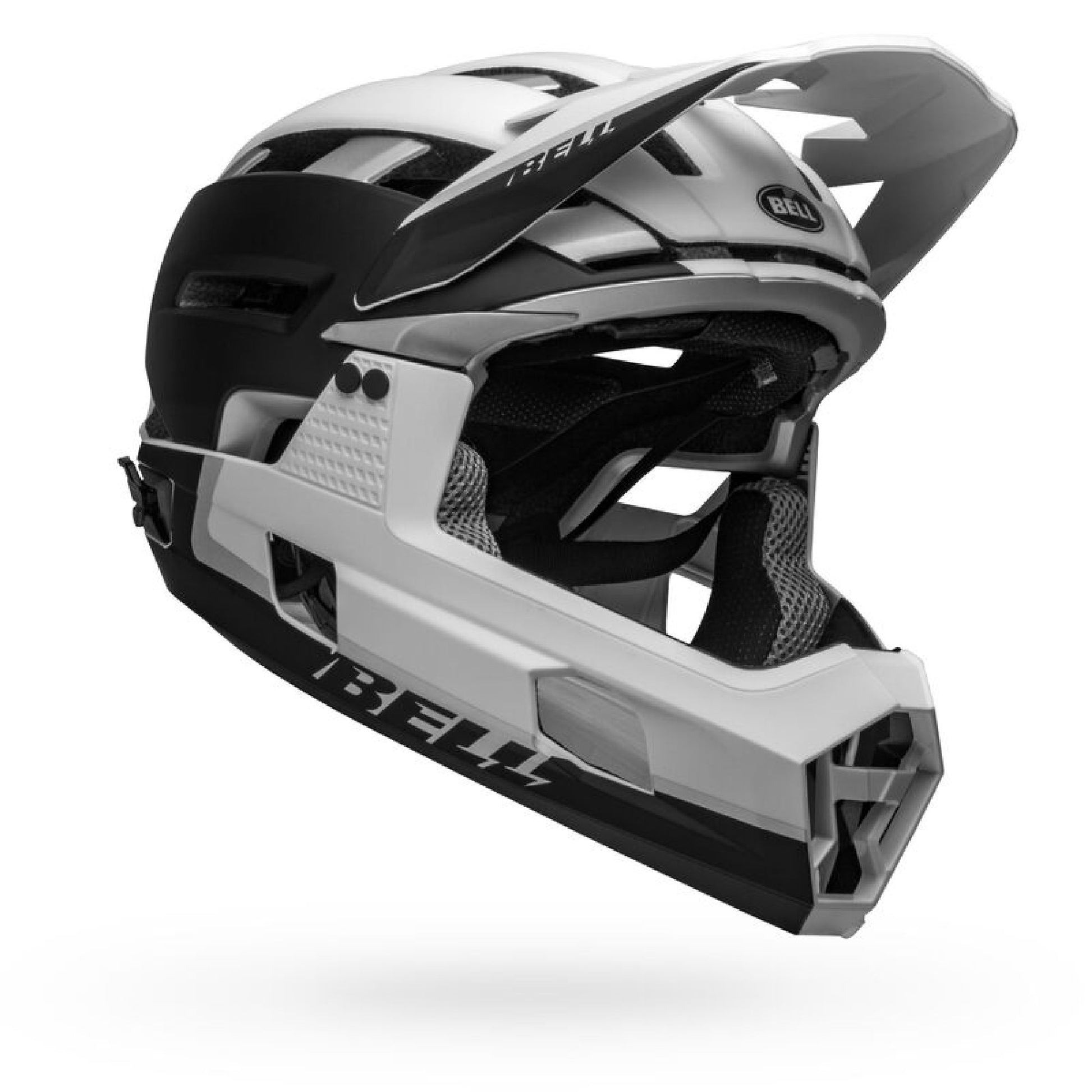 Bell Super Air R Spherical Helmet Matte Black White Bike Helmets