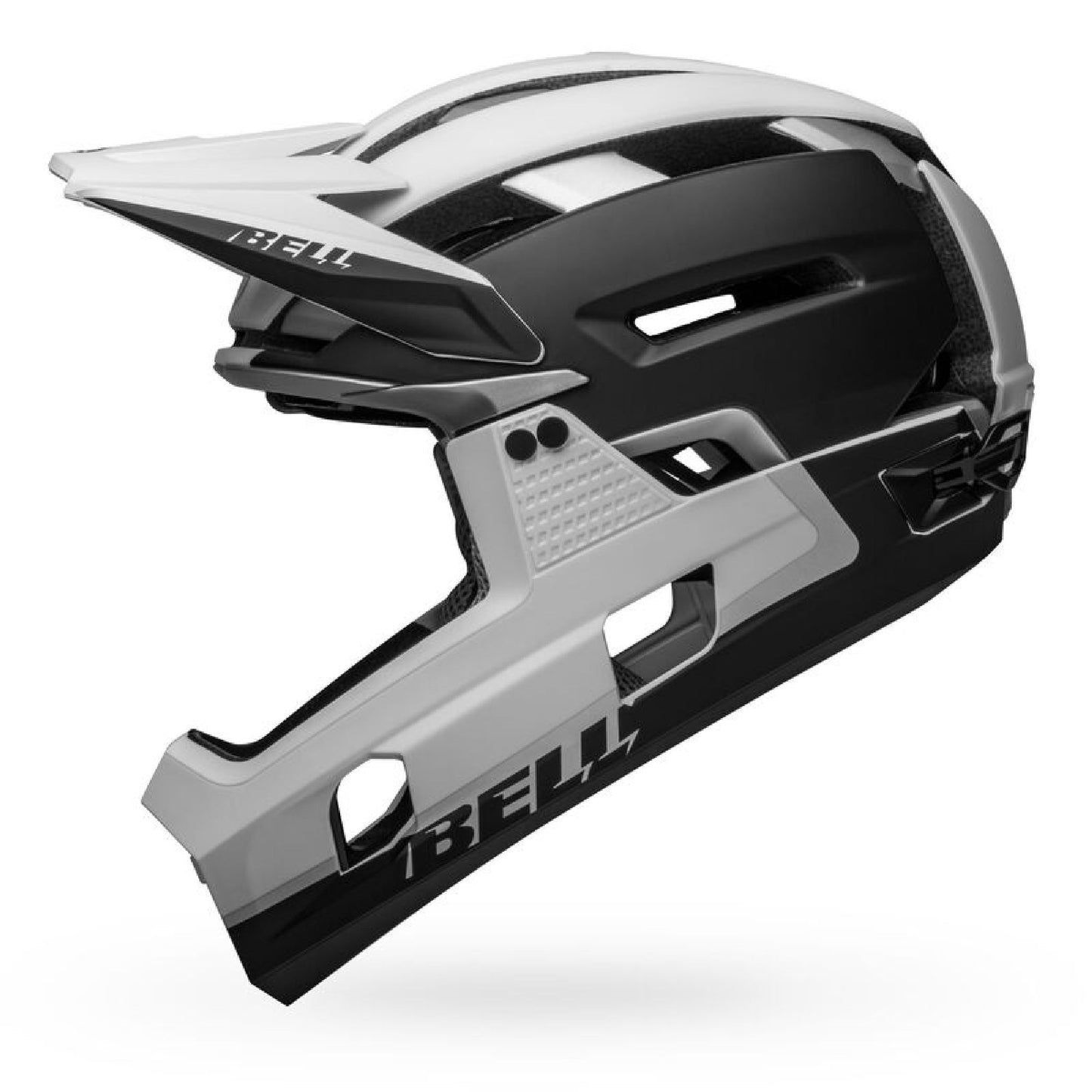 Bell Super Air R Spherical Helmet Matte Black White Bike Helmets