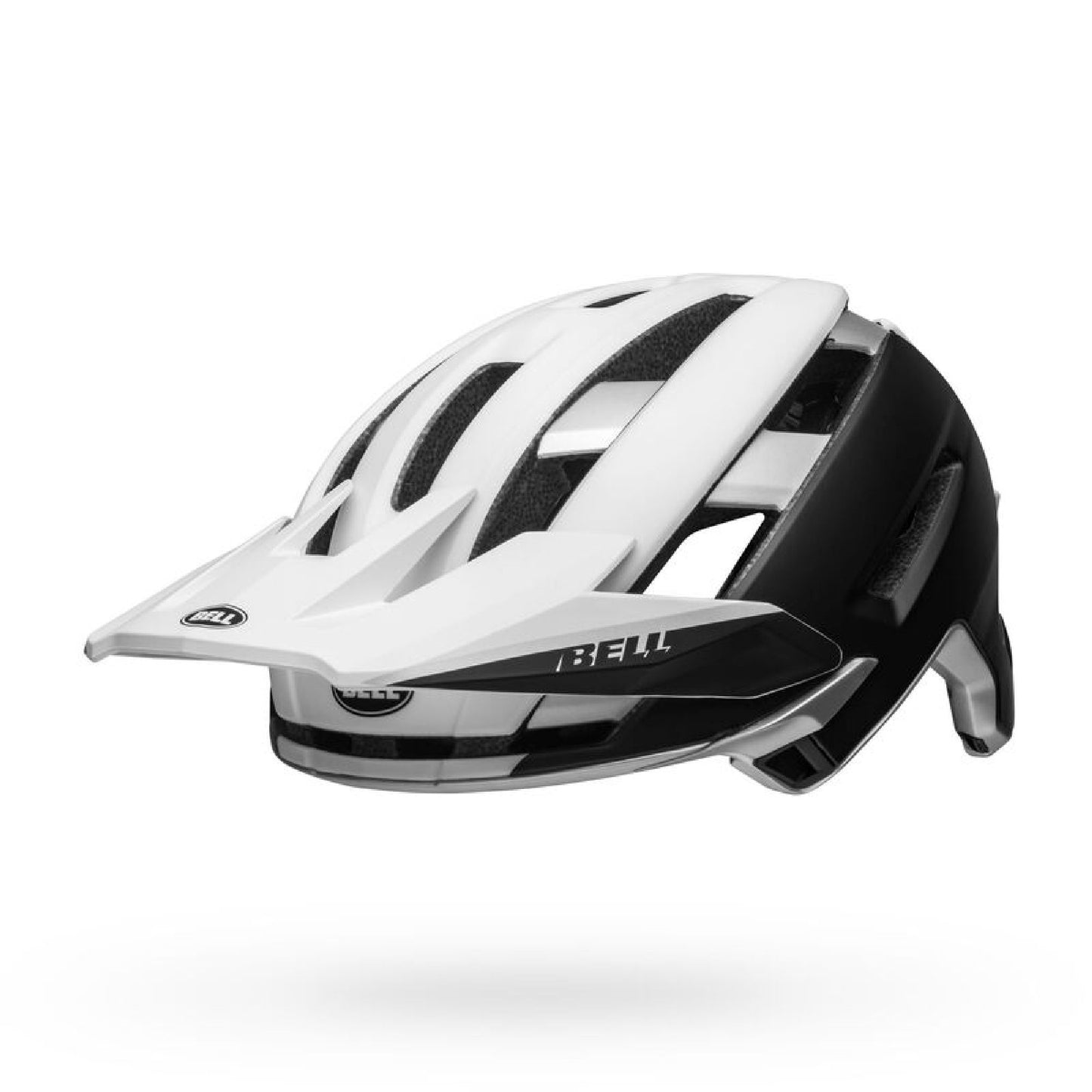 Bell Super Air R Spherical Helmet Matte Black White Bike Helmets