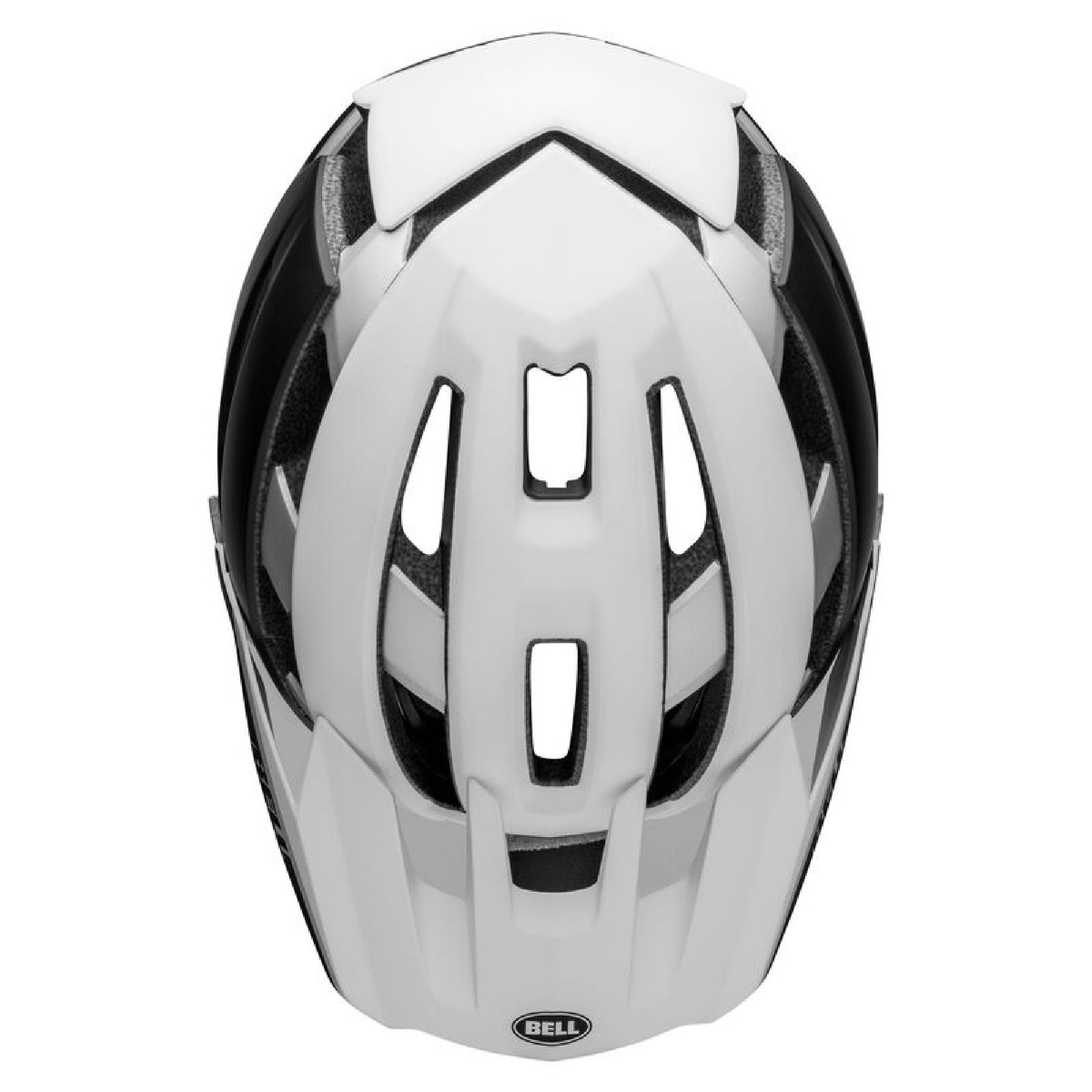 Bell Super Air R Spherical MIPS Helmet Matte Black White - Bell Bike Helmets
