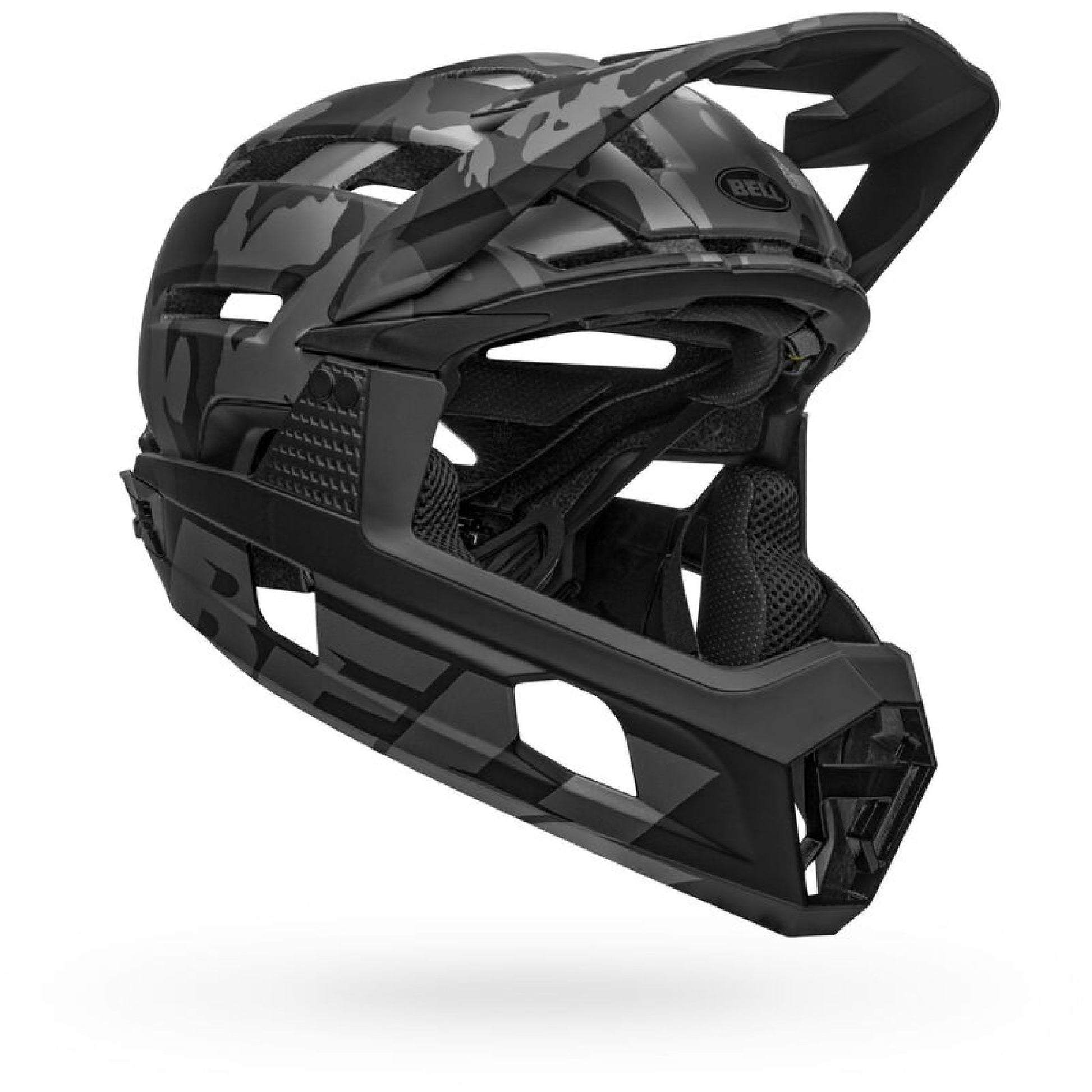 Bell Super Air R MIPS Helmet Matte/Gloss Black Camo Bike Helmets