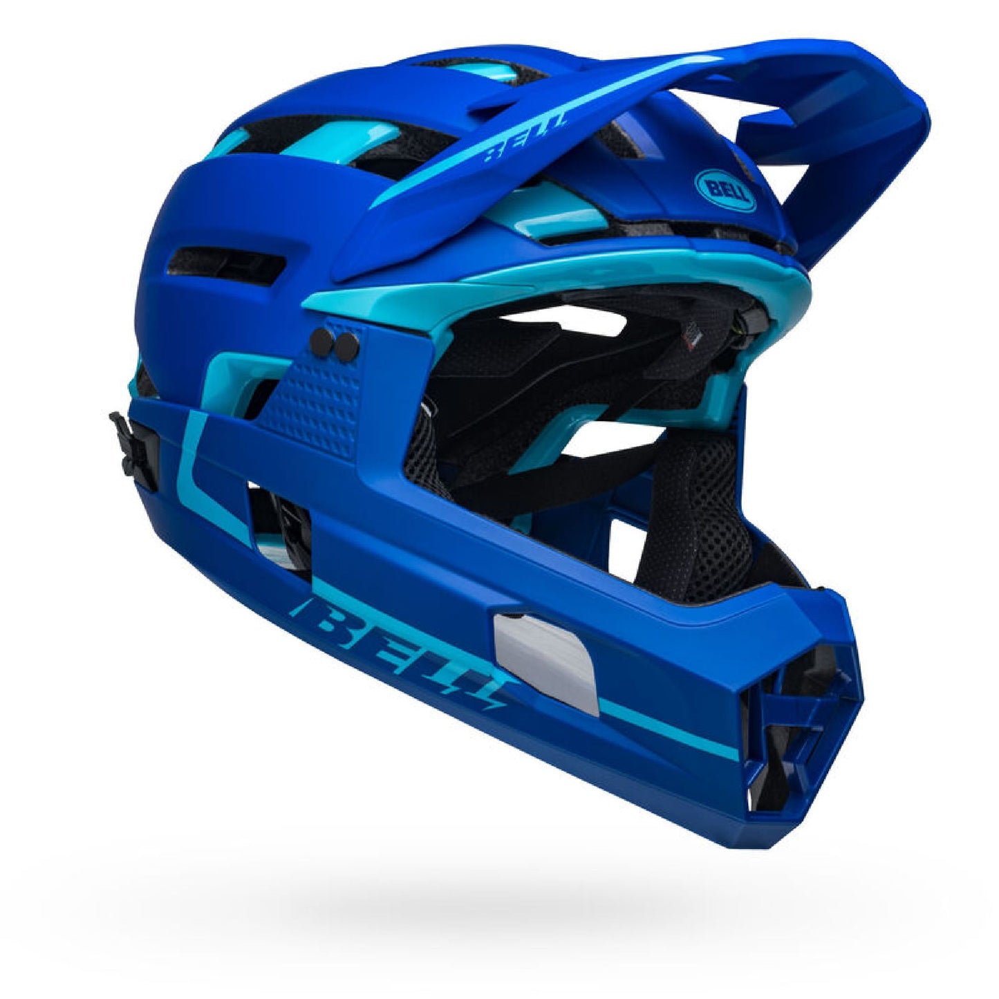 Bell Super Air R Spherical Helmet Matte Gloss Blues Bike Helmets
