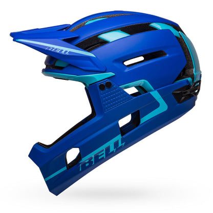 Bell Super Air R Spherical MIPS Helmet Matte Gloss Blues - Bell Bike Helmets