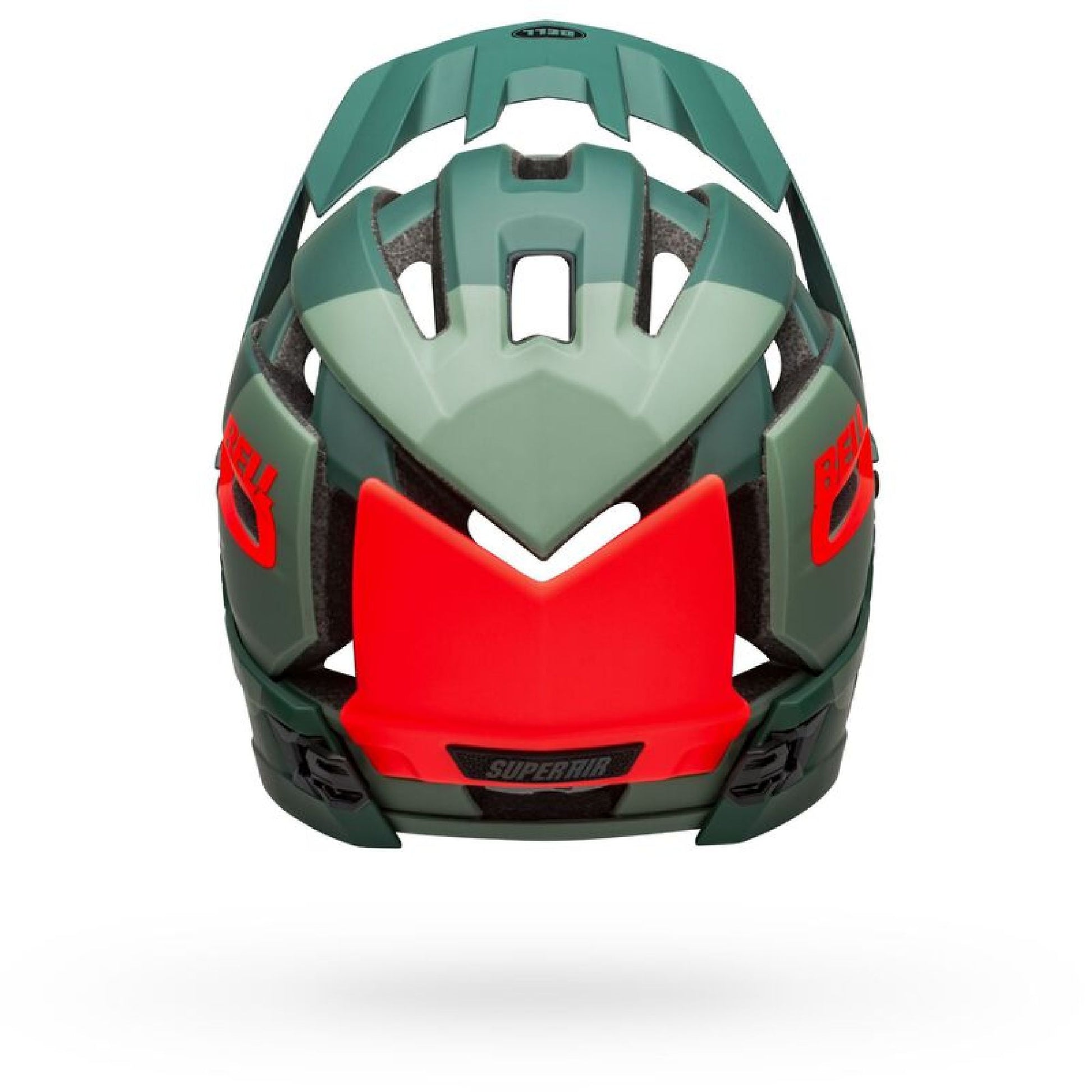 Bell Super Air R MIPS Helmet Matte/Gloss Green/Infrared Bike Helmets