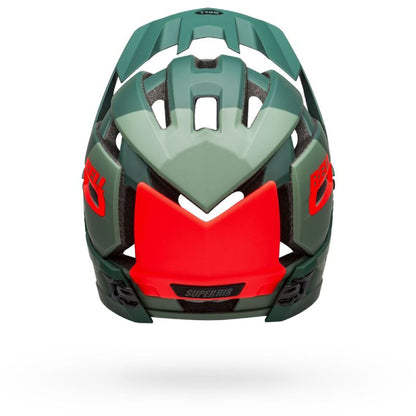 Bell Super Air R Spherical MIPS Helmet Matte Gloss Green Infrared - Bell Bike Helmets
