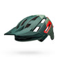 Bell Super Air R Spherical Helmet Matte Gloss Green Infrared Bike Helmets
