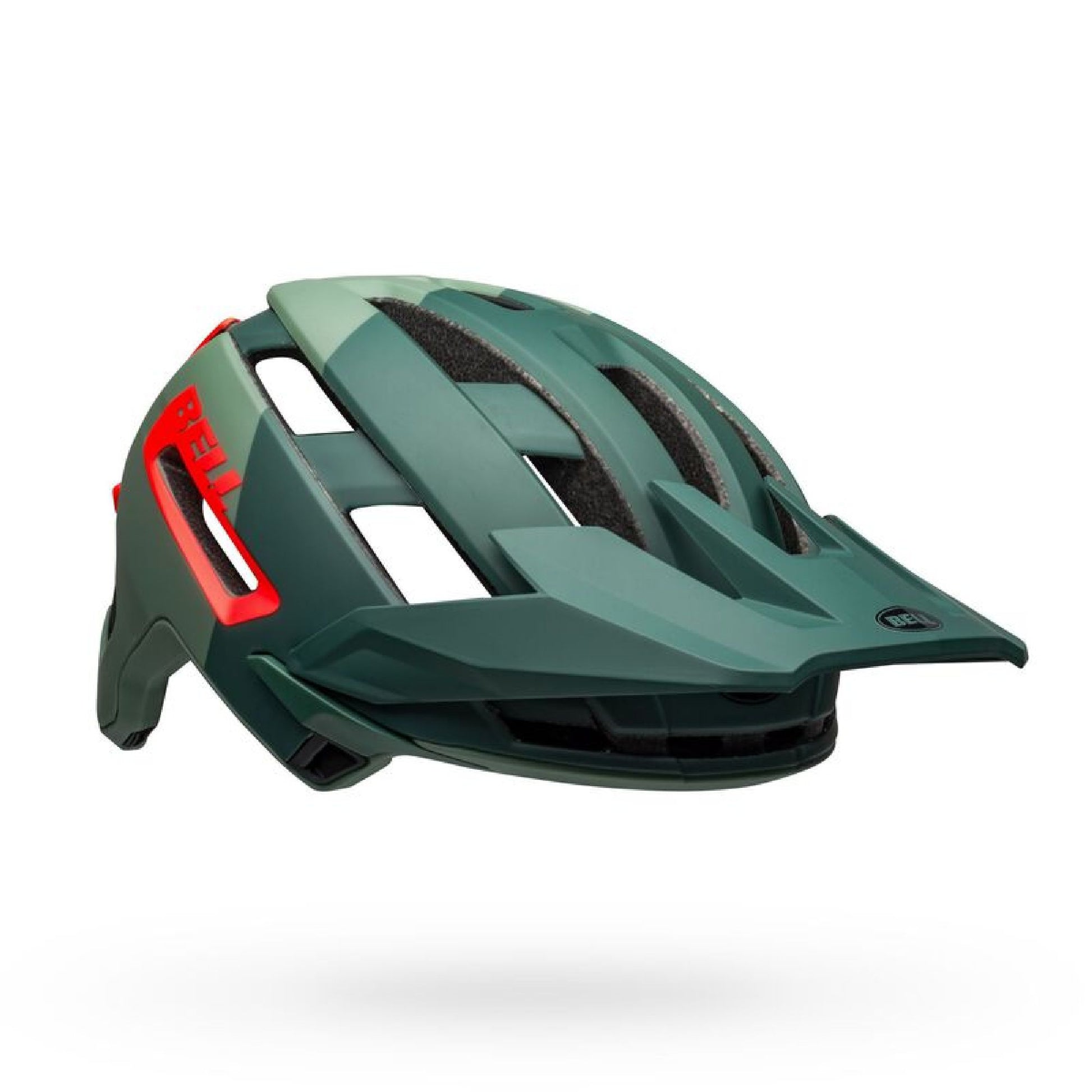 Bell Super Air R MIPS Helmet Matte/Gloss Green/Infrared Bike Helmets
