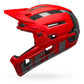 Bell Super Air R Spherical Helmet Matte Gloss Red Gray Bike Helmets
