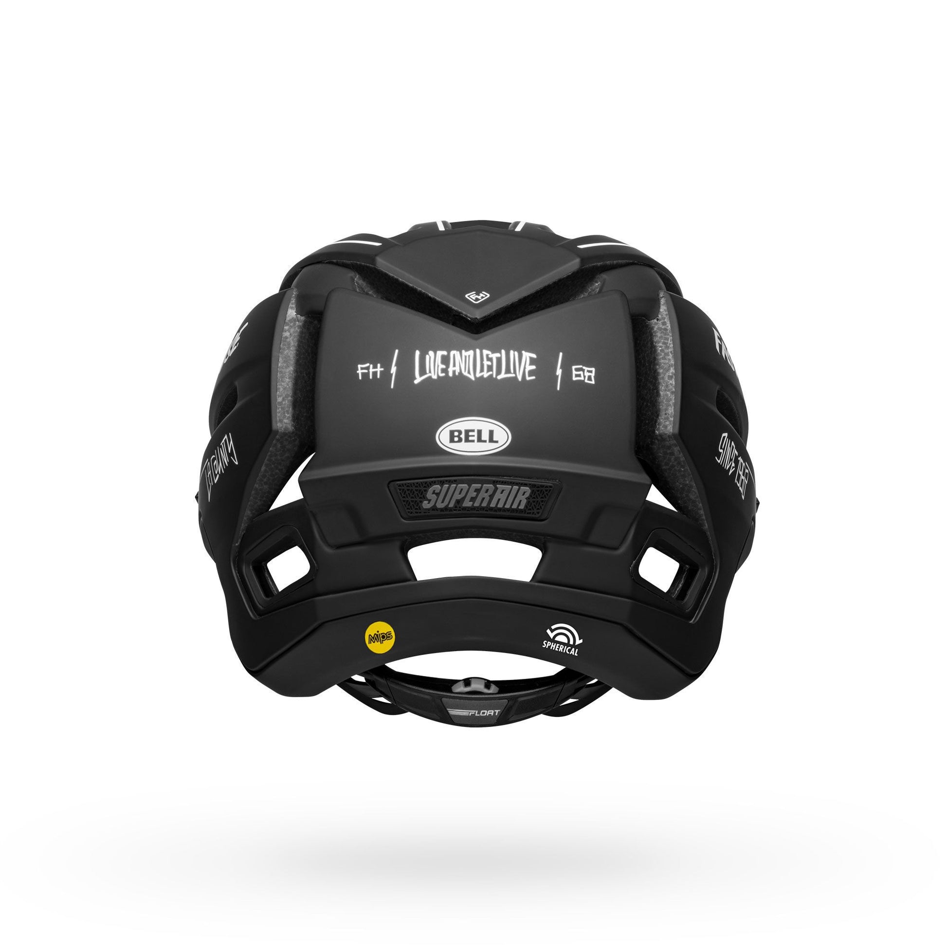 Bell Super Air Spherical Helmet Fasthouse Matte Black/White Bike Helmets