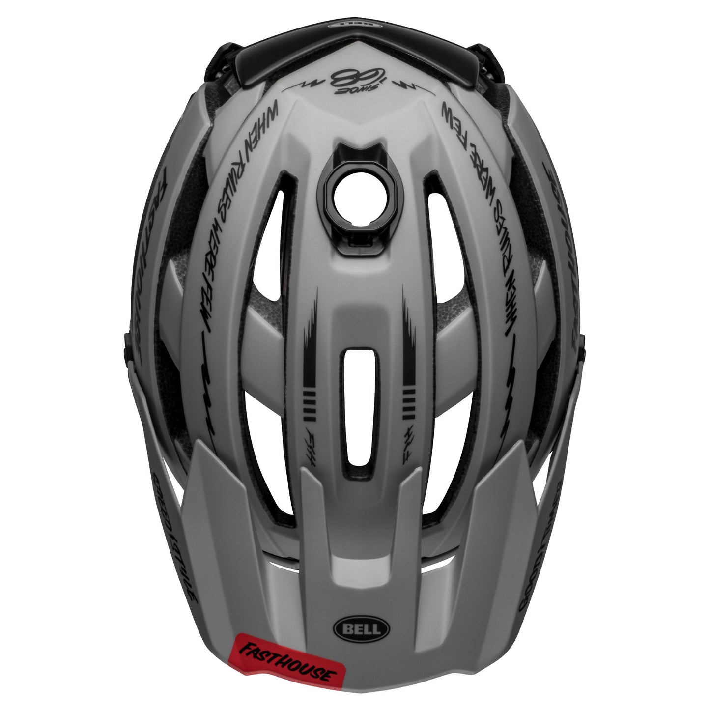 Bell Super Air Spherical Helmet Fasthouse Matte Gray/Black Bike Helmets