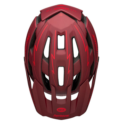 Bell Super Air Spherical MIPS Helmet Fasthouse Matte Red Black M - Bell Bike Helmets
