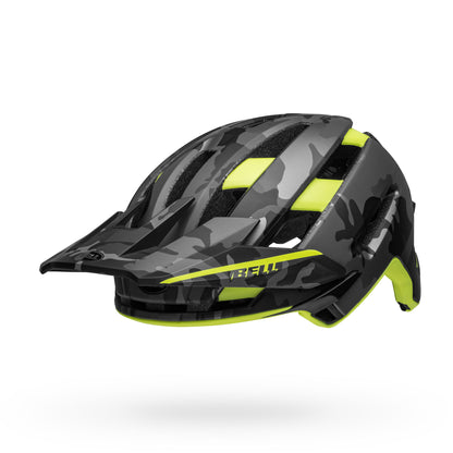 Bell Super Air Spherical MIPS Helmet Matte Camo Hi-Viz - Bell Bike Helmets