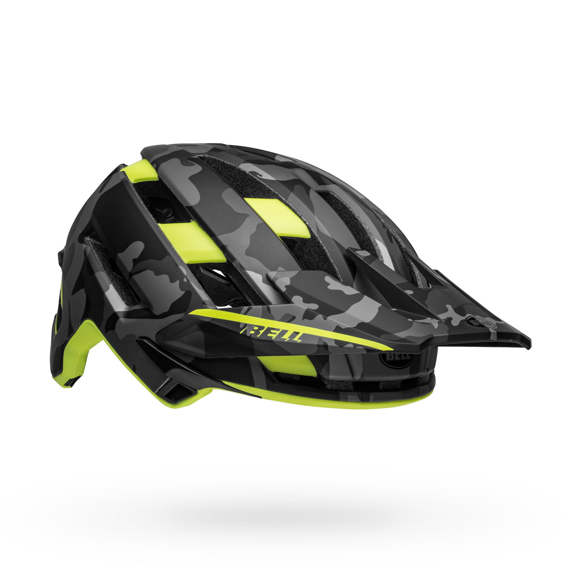 Bell Super Air Spherical Helmet Matte Camo/Hi-Viz Bike Helmets