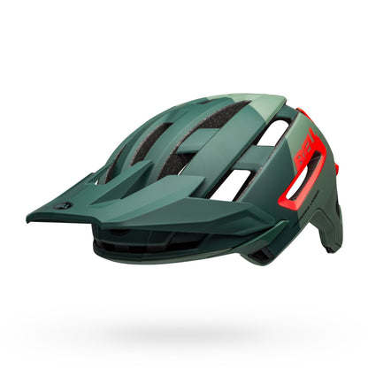 Bell Super Air Spherical MIPS Helmet Matte Gloss Green Infrared - Bell Bike Helmets