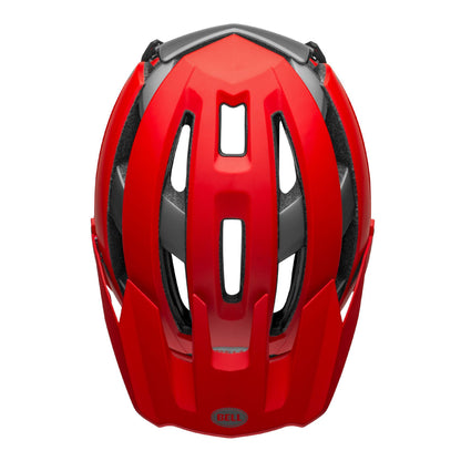 Bell Super Air Spherical MIPS Helmet Matte Gloss Red Gray - Bell Bike Helmets