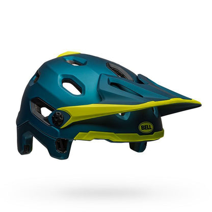 Bell Super DH Spherical MIPS Helmet Matte Gloss Blue Hi-Viz - Bell Bike Helmets