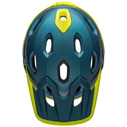 Bell Super DH Spherical MIPS Helmet Matte Gloss Blue Hi-Viz - Bell Bike Helmets
