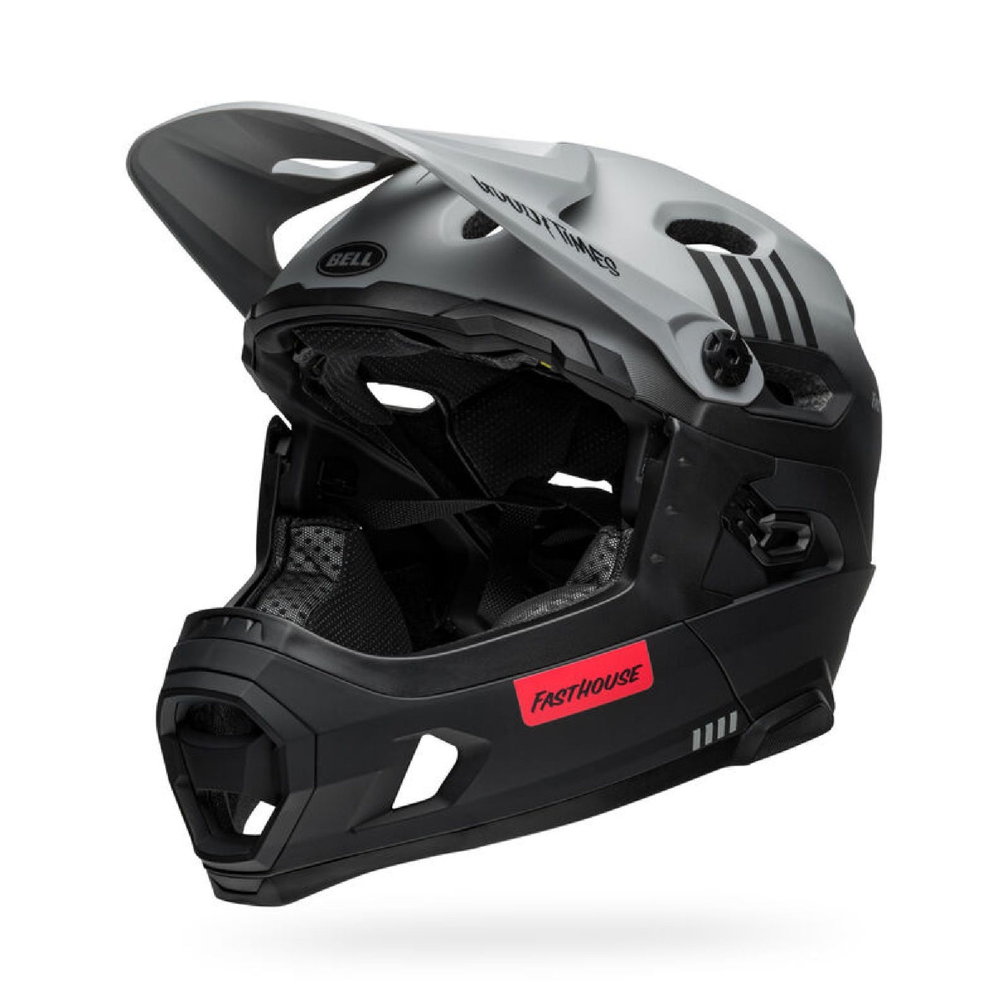 Bell Super DH Spherical Helmet Fasthouse Matte Gray/Black Bike Helmets