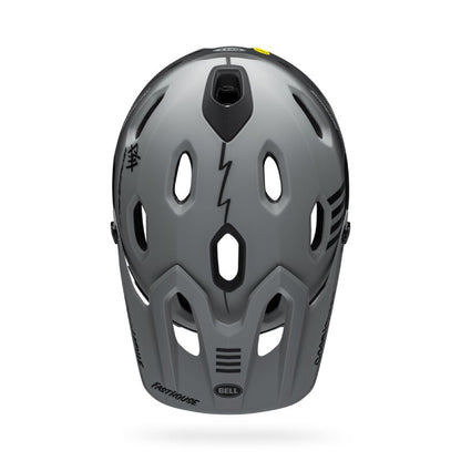 Bell Super DH Spherical MIPS Helmet Fasthouse Matte Gray Black - Bell Bike Helmets