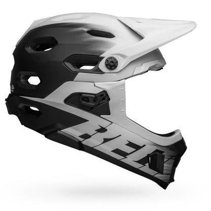 Bell Super DH Spherical MIPS Helmet Matte Black White - Bell Bike Helmets