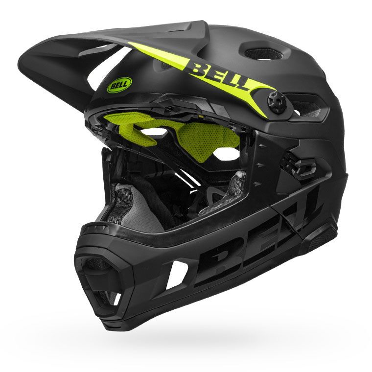 Bell Super DH Spherical Helmet Matte/Gloss Black Bike Helmets