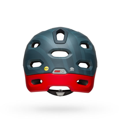 Bell Super DH Spherical MIPS Helmet Matte Blue Crimson - Bell Bike Helmets
