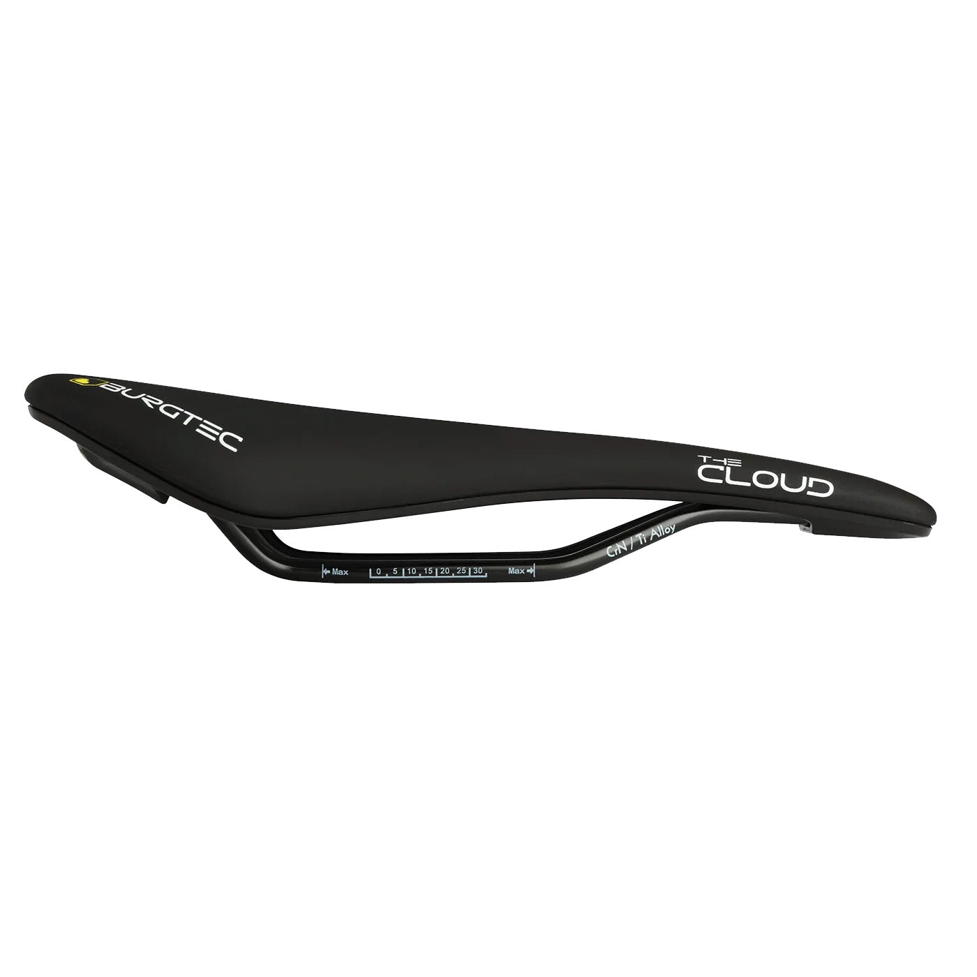 Burgtec The Cloud MK2 Saddle Ti Rail/Carbon Base Black - Burgtec Saddles