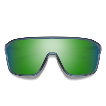 Smith Boomtown Sunglasses Matte Stone Crystal ChromaPop Green Mirror - Smith Sunglasses