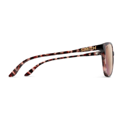 Smith Cheetah Sunglasses B4BC Rose Tortoise ChromaPop Polarized Rose Gold Lens - Smith Sunglasses