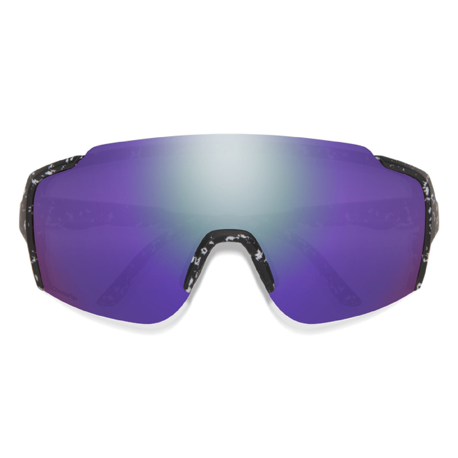 Smith Flywheel Sunglasses Matte Black Marble ChromaPop Violet Mirror - Smith Sunglasses