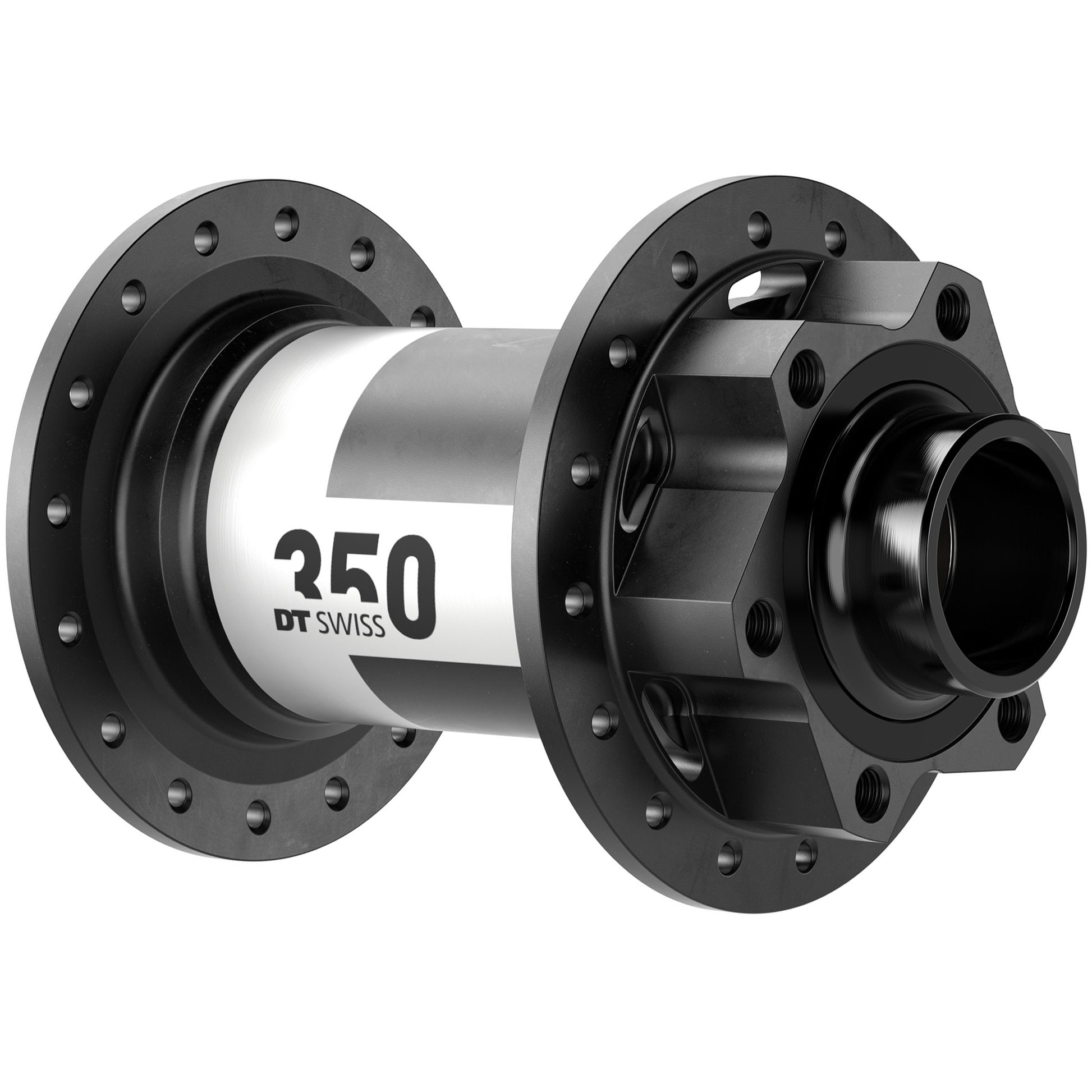 DT Swiss 350 Front Hub - 20 x 110mm DH Boost 6-Bolt Black 32H - DT Swiss Front Hub