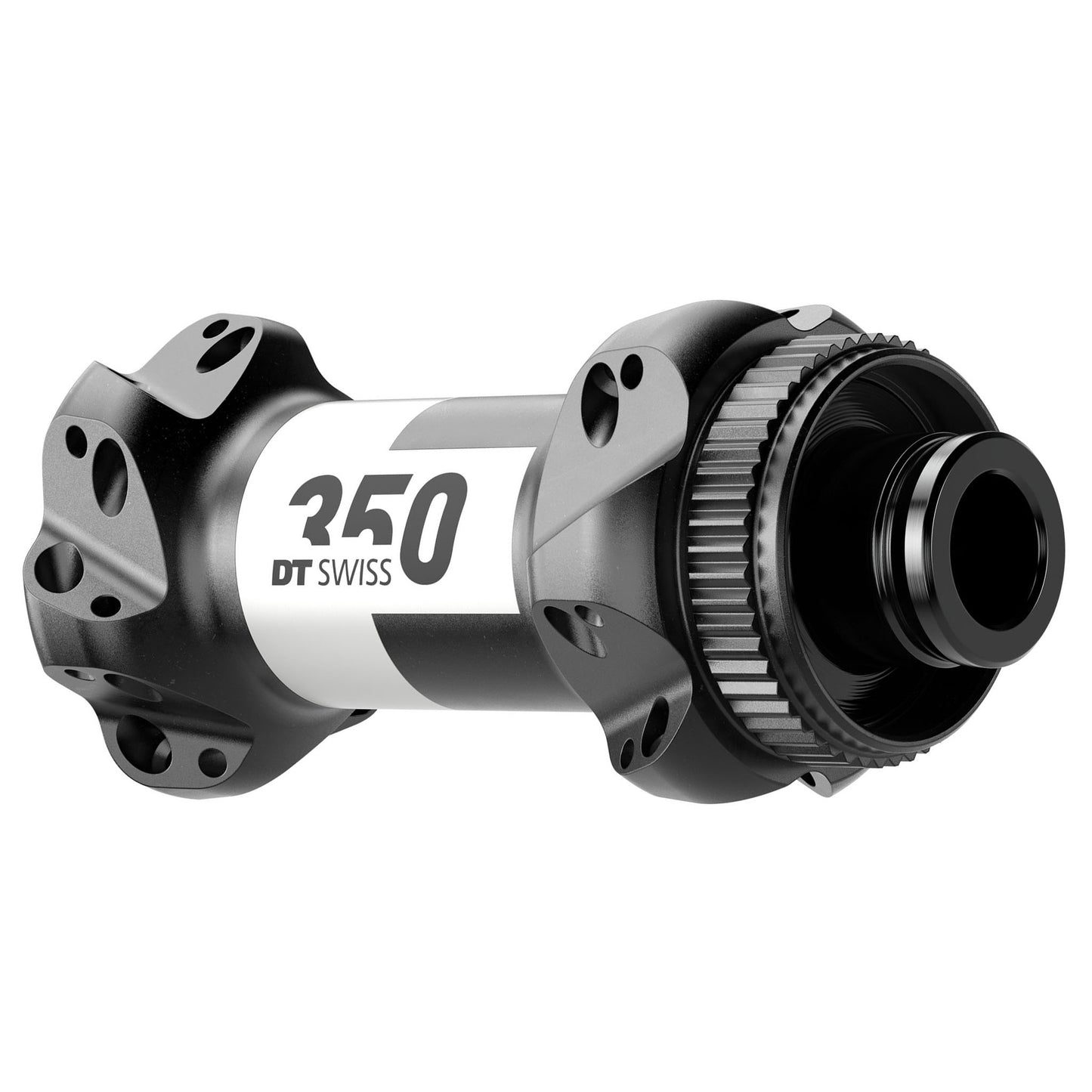 DT Swiss 350 Front Hub - 12 x 100mm Center-Lock Black 24H Straightpull - DT Swiss Front Hub