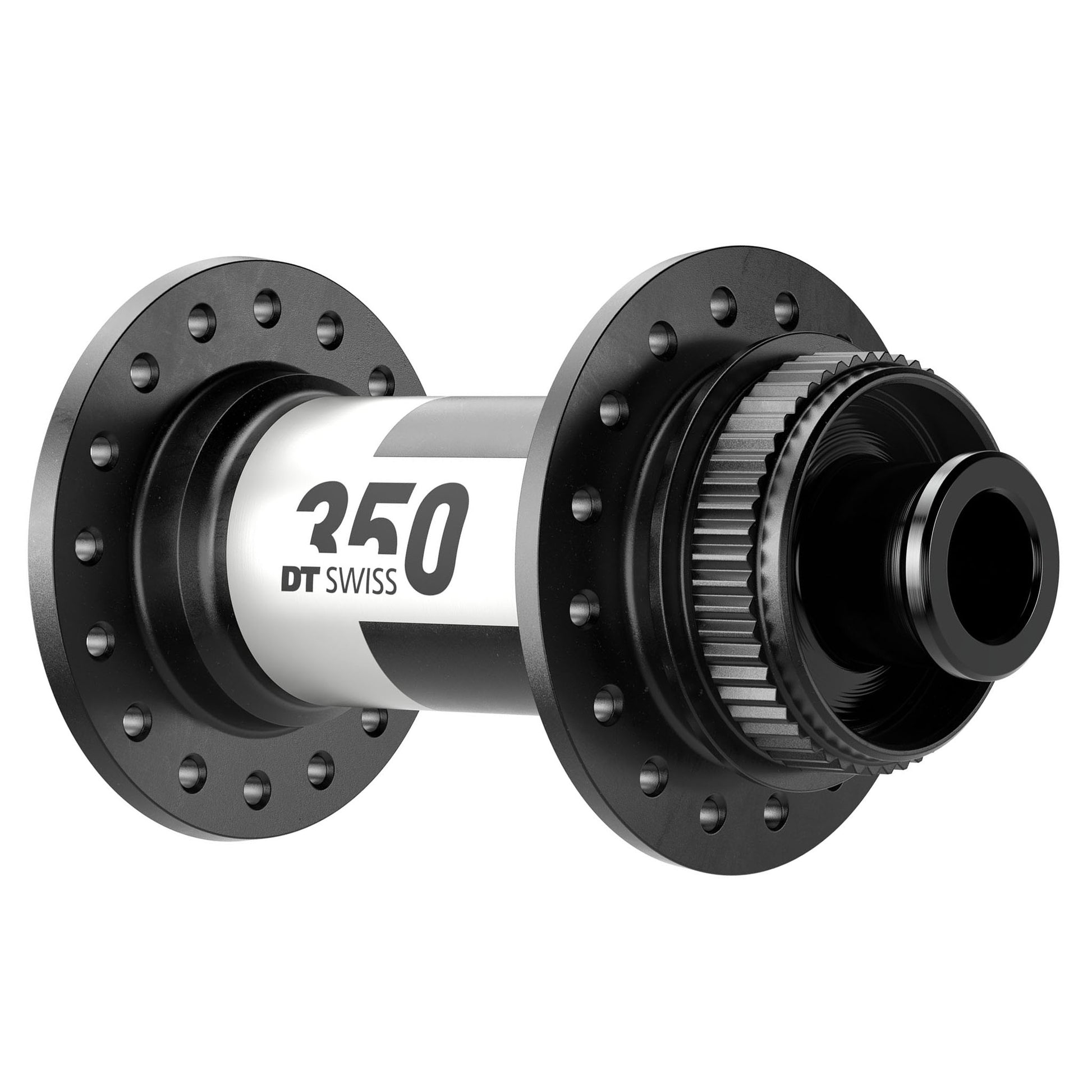 DT Swiss 350 Front Hub - 12 x 100mm Center-Lock Black 28H - DT Swiss Front Hub